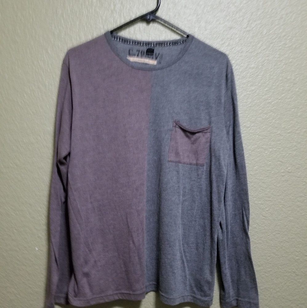 Two tone long sleeve tee